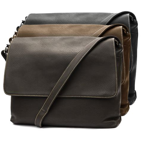 leather shoulder bag laptop size